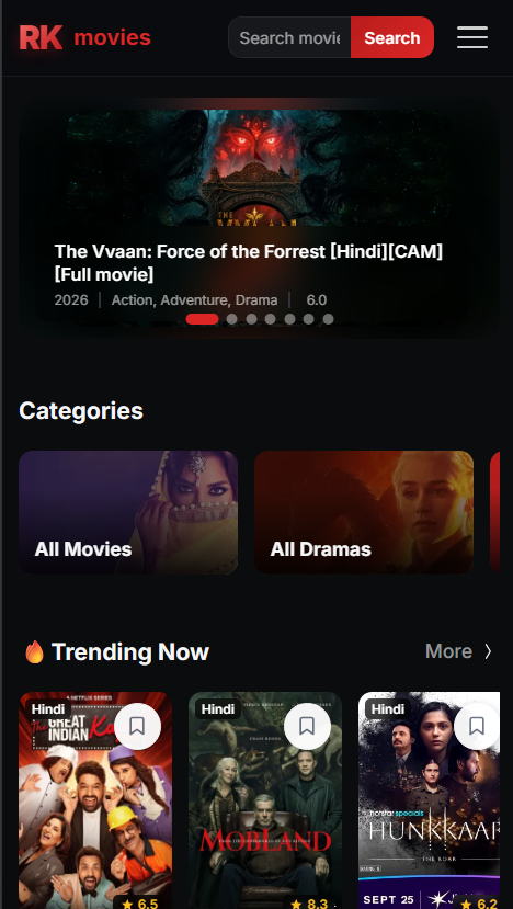 RKMovies Android Stream Selection